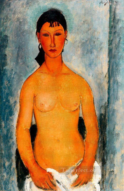Elvira desnuda de pie 1918 Amedeo Modigliani Pintura al óleo